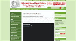 Desktop Screenshot of naehmaschinen-offenbach.de