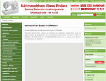 Tablet Screenshot of naehmaschinen-offenbach.de